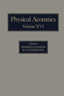 Physical Acoustics V16 : Principles and Methods