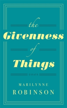 The Givenness of Things, Hardback Book The Givenness of Things, Hardback Book