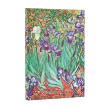 2026 Van Gogh's Irises Mini 12-month Verso Hardcover Flexi Dayplanner 2026 (Elastic Band Closure)