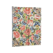 2026 Pear Garden (Peking Opera Embroidery) Ultra 12-month Vertical Hardcover Flexi Dayplanner 2026 (Wrap Closure)