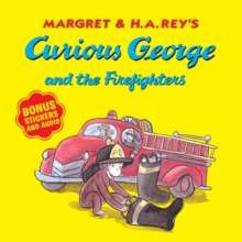 Curious George and the Firefighters (with bonus stickers and audio), Paperback Book Curious George and the Firefighters (with bonus stickers and audio), Paperback Book