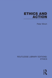 Ethics and Action, Hardback Book Ethics and Action, Hardback Book