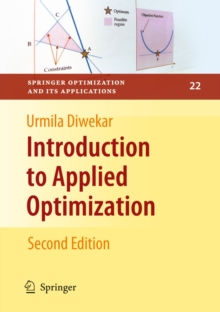 Introduction to Applied Optimization, Hardback Book Introduction to Applied Optimization, Hardback Book