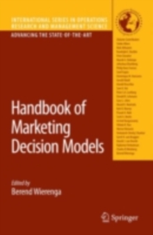 Handbook of Marketing Decision Models