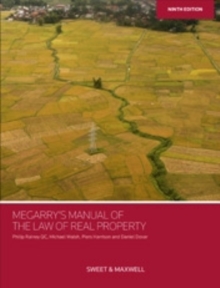 Megarry's Manual of the Law of Real Property, Paperback / softback Book Megarry's Manual of the Law of Real Property, Paperback / softback Book