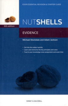 Nutshells Evidence, Paperback Book Nutshells Evidence, Paperback Book