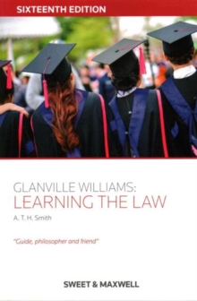 Glanville Williams: Learning the Law, Paperback Book Glanville Williams: Learning the Law, Paperback Book