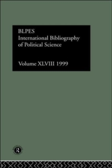 IBSS: Political Science: 1999 Vol.48, Hardback Book IBSS: Political Science: 1999 Vol.48, Hardback Book