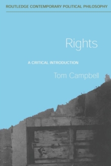 Rights : A Critical Introduction, Paperback Book Rights : A Critical Introduction, Paperback Book