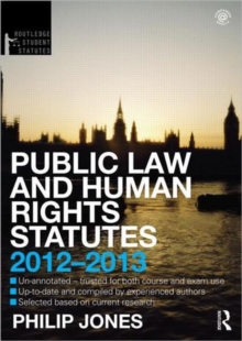 Public Law and Human Rights Statutes, Paperback / softback Book Public Law and Human Rights Statutes, Paperback / softback Book