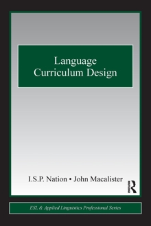 Language Curriculum Design, Paperback / softback Book Language Curriculum Design, Paperback / softback Book