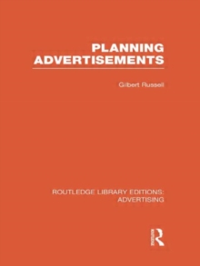 Planning Advertisements, Hardback Book Planning Advertisements, Hardback Book