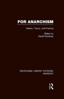 For Anarchism, Hardback Book For Anarchism, Hardback Book
