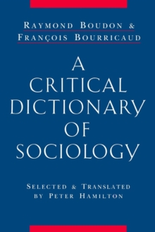 A Critical Dictionary of Sociology