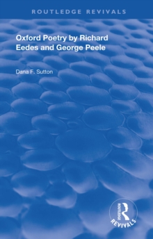 Oxford Poetry by Richard Eedes and George Peele