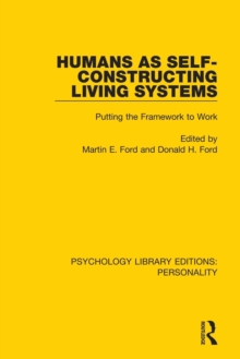 Humans as Self-Constructing Living Systems : Putting the Framework to Work