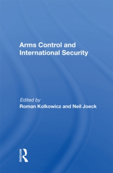 Arms Control And International Security