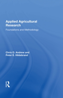 Applied Agricultural Research : Foundations And Methodology