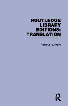 Routledge Library Editions: Translation