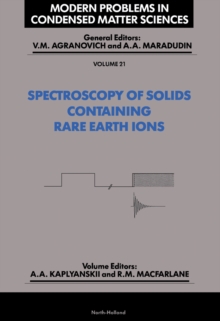 Spectroscopy of Crystals Containing Rare Earth Ions