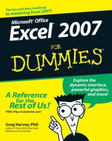 Microsoft Office : Excel 2007 for Dummies, Paperback Book Microsoft Office : Excel 2007 for Dummies, Paperback Book