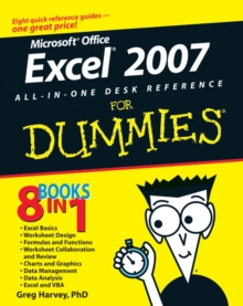 Excel 2007 All-In-One Desk Reference for Dummies, Paperback Book Excel 2007 All-In-One Desk Reference for Dummies, Paperback Book