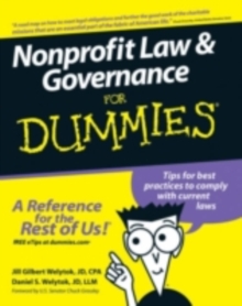 Nonprofit Law and Governance For Dummies