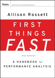 First Things Fast : A Handbook for Performance Analysis