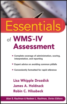 Essentials of Wms-iv Assessment, Paperback Book Essentials of Wms-iv Assessment, Paperback Book