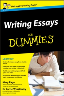 Writing Essays For Dummies, Paperback Book Writing Essays For Dummies, Paperback Book