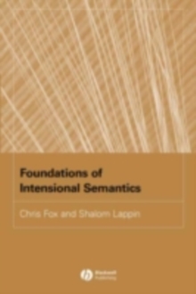 Foundations of Intensional Semantics