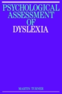 Psychological Assessment of Dyslexia