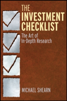 John Wiley & Sons Inc The Investment Checklist , The Art Of In-Depth Research