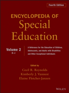 Encyclopedia of Special Education, Volume 2 : A Reference for the Education of Children, Adolescents, and Adults Disabilities and Other Exceptional Individuals, Hardback Book Encyclopedia of Special Education, Volume 2 : A Reference for the Education of Children, Adolescents, and Adults Disabilities and Other Exceptional Individuals, Hardback Book