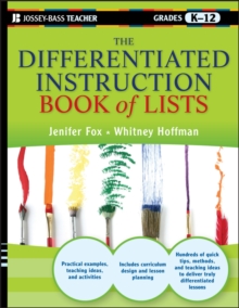 The Differentiated Instruction Book of Lists, Paperback / softback Book The Differentiated Instruction Book of Lists, Paperback / softback Book