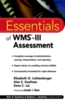 Essentials of WMS-III Assessment