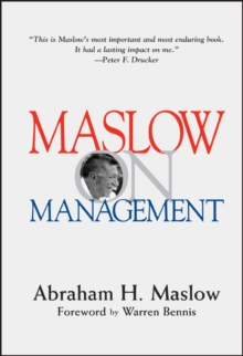 Maslow on Management, Hardback Book Maslow on Management, Hardback Book