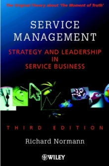 Service Management : Strategy and Leadership in the Service Business, Paperback Book Service Management : Strategy and Leadership in the Service Business, Paperback Book