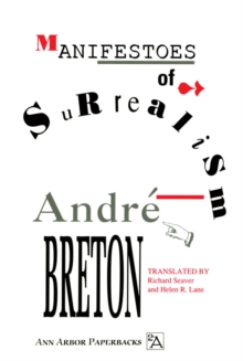 Manifestoes of Surrealism, Paperback / softback Book Manifestoes of Surrealism, Paperback / softback Book