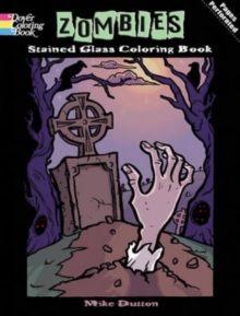 Zombies Stained Glass Coloring Book, Paperback Book Zombies Stained Glass Coloring Book, Paperback Book