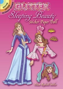 Glitter Sleeping Beauty Sticker Paper Doll