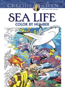 Creative Haven Sea Life Color By Number Coloring Book