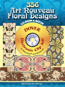346 Art Nouveau Floral Designs CD-ROM and Book, Mixed media product Book 346 Art Nouveau Floral Designs CD-ROM and Book, Mixed media product Book