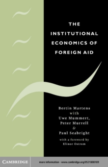 Institutional Economics of Foreign Aid