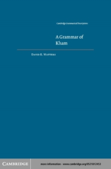 Grammar of Kham