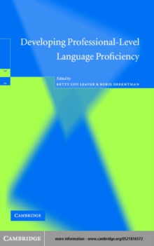 Developing Professional-Level Language Proficiency