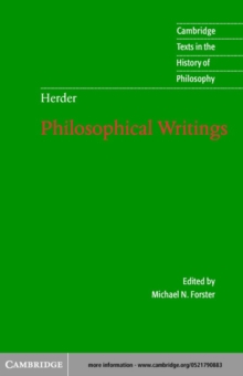 Herder: Philosophical Writings