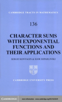 Character Sums with Exponential Functions and their Applications