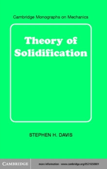 Theory of Solidification