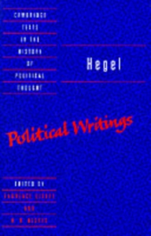 Hegel: Political Writings